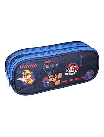 BAGTROTTER Trousse scolaire 2 compartiments Pat'Patrouille Bleu