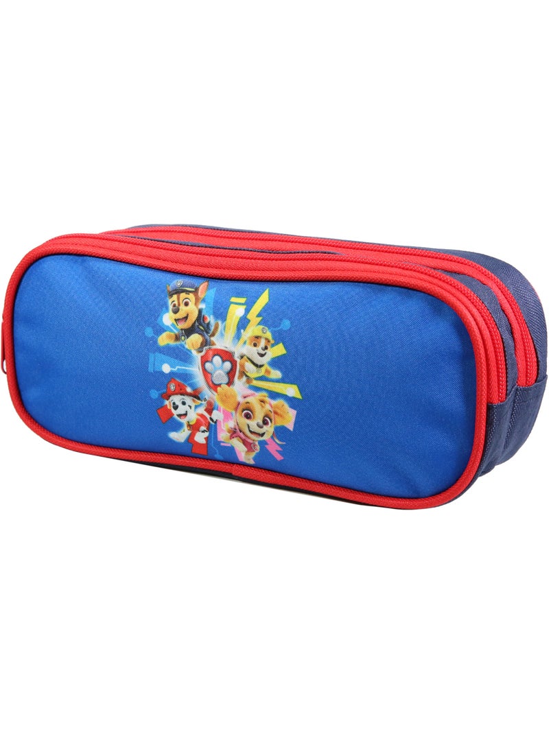 BAGTROTTER Trousse scolaire 2 compartiments Pat'Patrouille Bleue Bleu - Kiabi