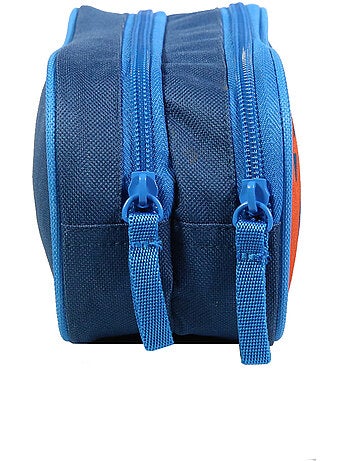 BAGTROTTER Trousse scolaire 2 compartiments Phileas Bleu Basket