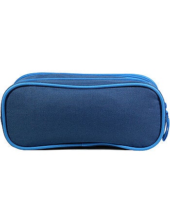 BAGTROTTER Trousse scolaire 2 compartiments Phileas Bleu Basket