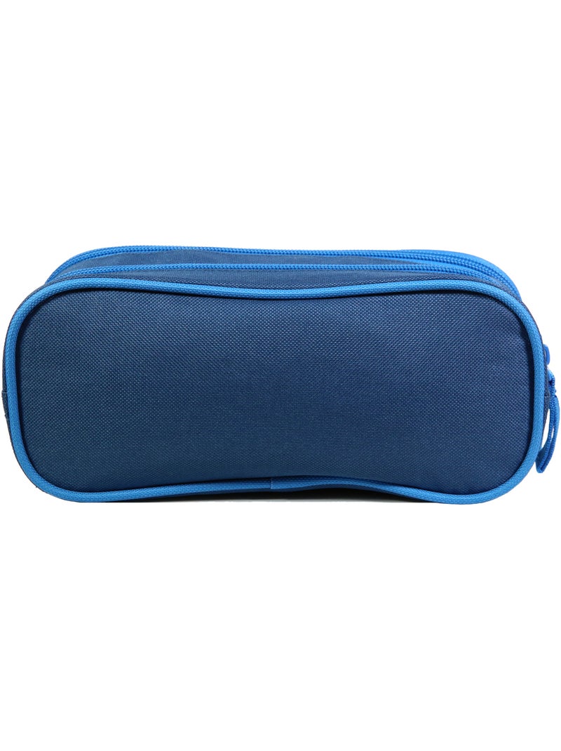 BAGTROTTER Trousse scolaire 2 compartiments Phileas Bleu Basket Bleu - Kiabi