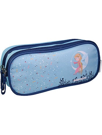 BAGTROTTER Trousse scolaire 2 compartiments Phileas Bleu