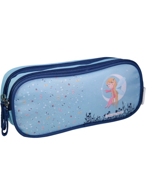 BAGTROTTER Trousse scolaire 2 compartiments Phileas Bleu - Kiabi