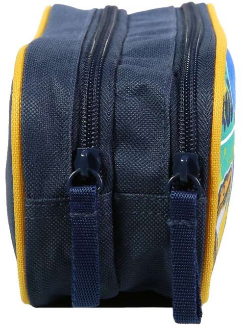 BAGTROTTER Trousse scolaire 2 compartiments Phileas Bleue Dinosaure - Kiabi