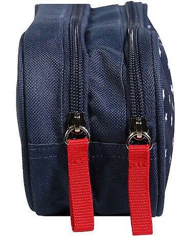 BAGTROTTER Trousse scolaire 2 compartiments Phileas Bleue Étoiles