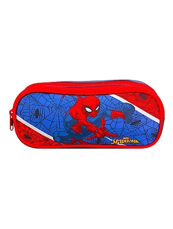 BAGTROTTER Trousse scolaire 2 compartiments Spider-Man Bleu