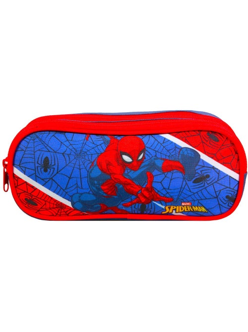 BAGTROTTER Trousse scolaire 2 compartiments Spider-Man Bleu - Kiabi