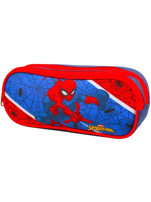 BAGTROTTER Trousse scolaire 2 compartiments Spider-Man Bleu - Kiabi