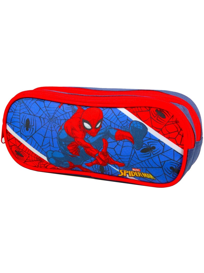 BAGTROTTER Trousse scolaire 2 compartiments Spider-Man Bleu Bleu - Kiabi