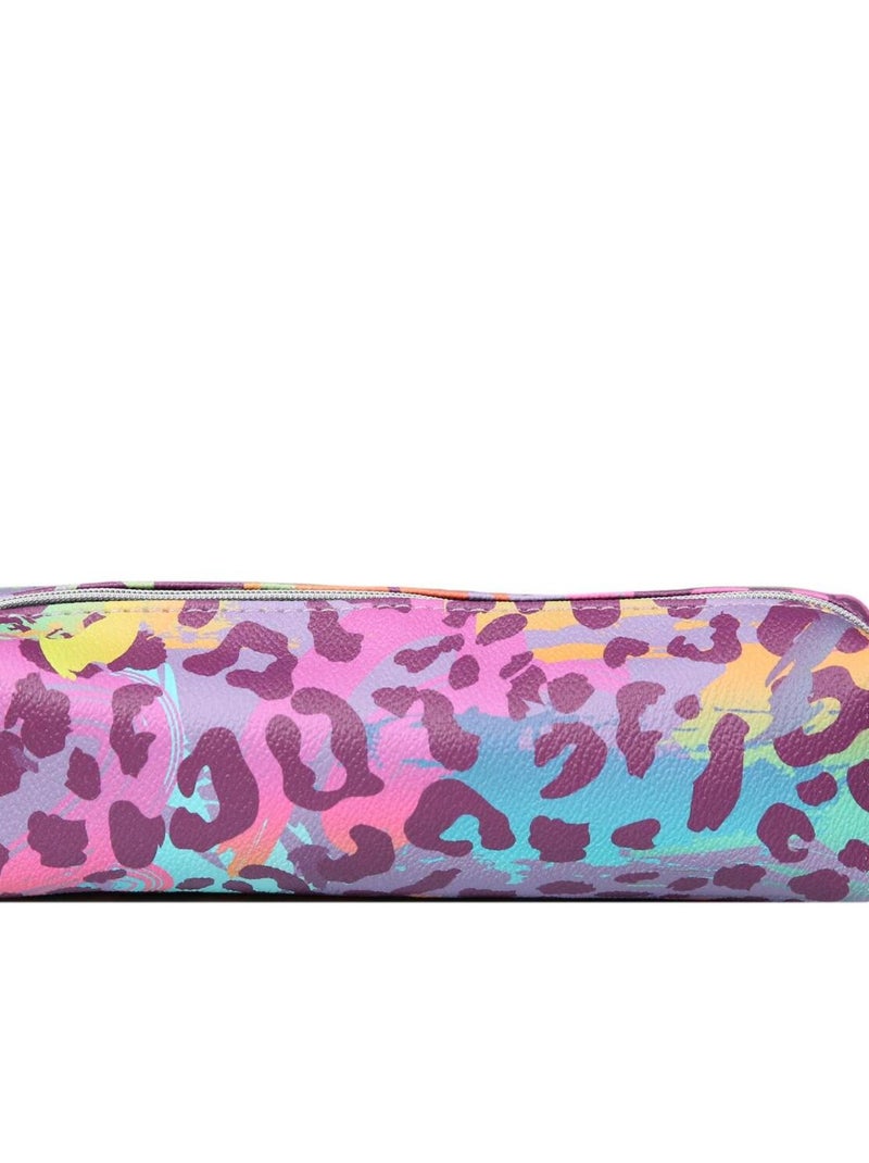 BAGTROTTER Trousse scolaire carrée Bagtrotter Multicolore Léopard Multicolore - Kiabi