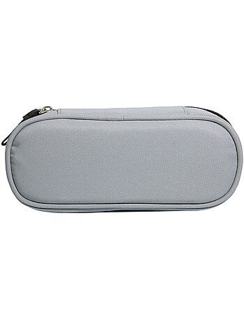 BAGTROTTER Trousse scolaire ovale Plumier Offshore Grise
