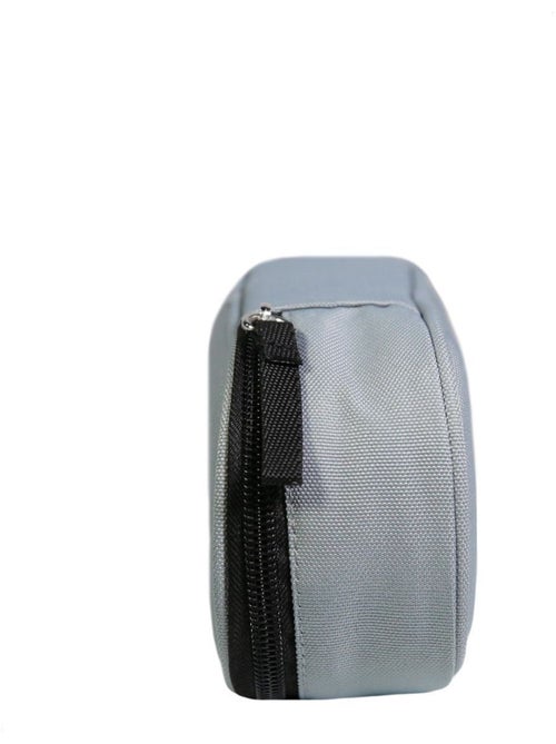 BAGTROTTER Trousse scolaire ovale Plumier Offshore Grise - Kiabi