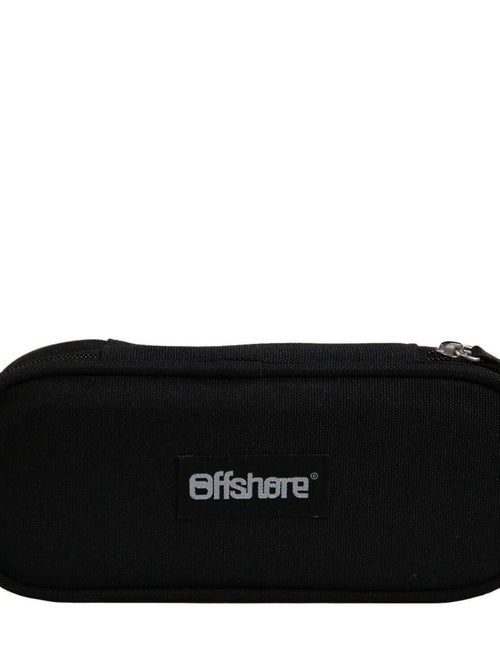 BAGTROTTER Trousse scolaire ovale Plumier Offshore Noire - Kiabi