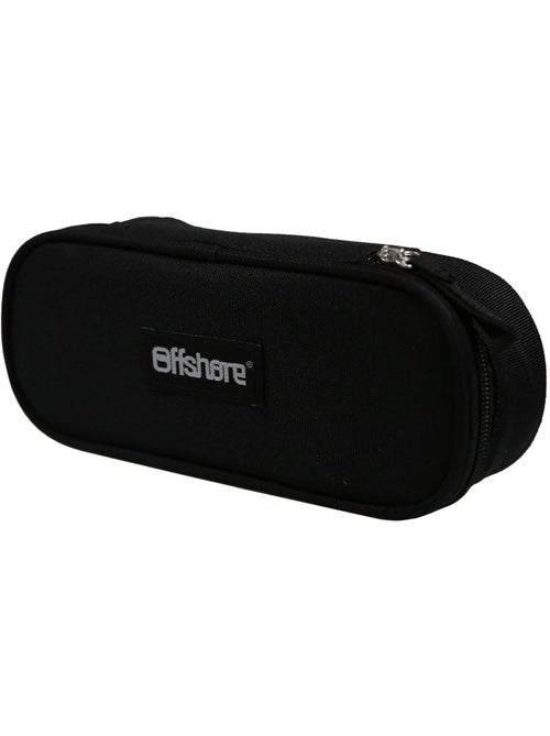 BAGTROTTER Trousse scolaire ovale Plumier Offshore Noire - Kiabi