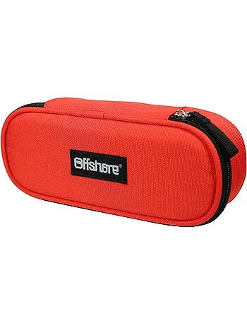 BAGTROTTER Trousse scolaire ovale Plumier Offshore Rouge