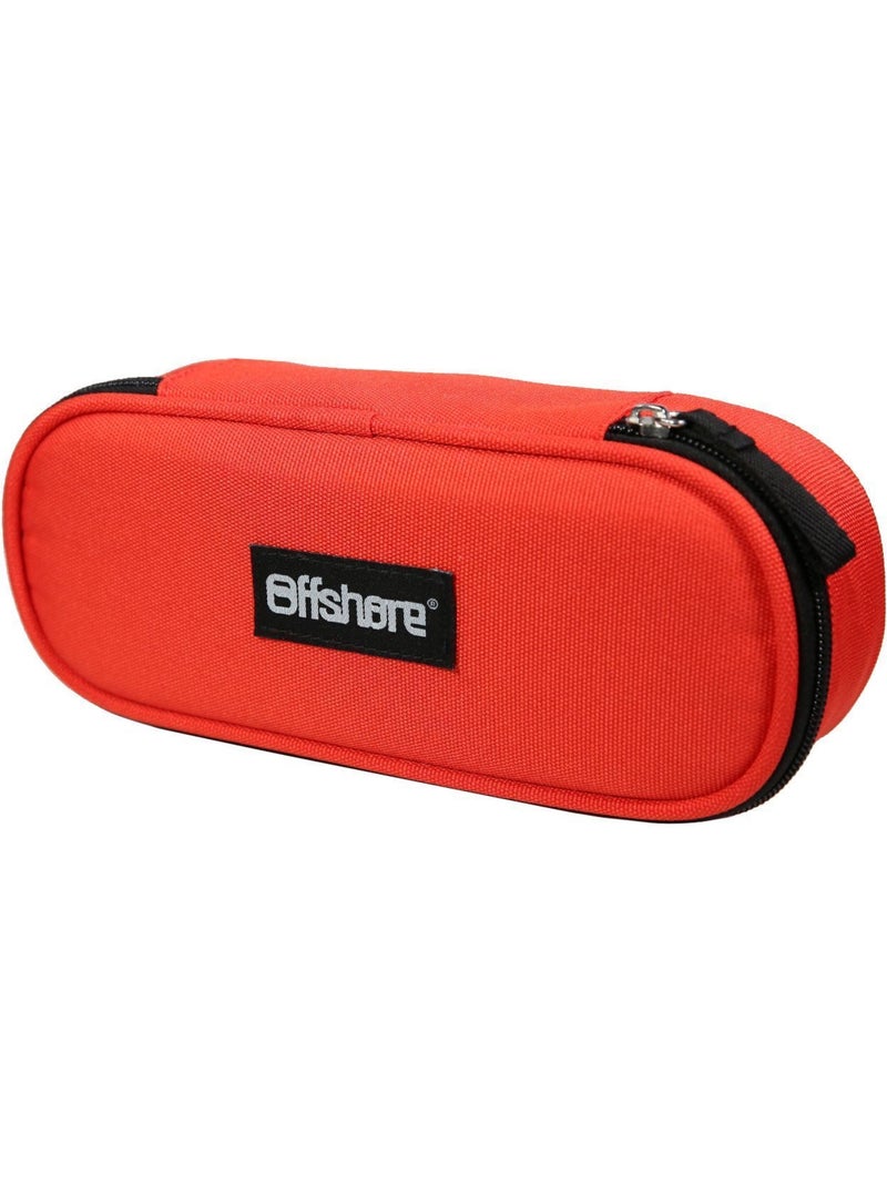 BAGTROTTER Trousse scolaire ovale Plumier Offshore Rouge Rouge - Kiabi