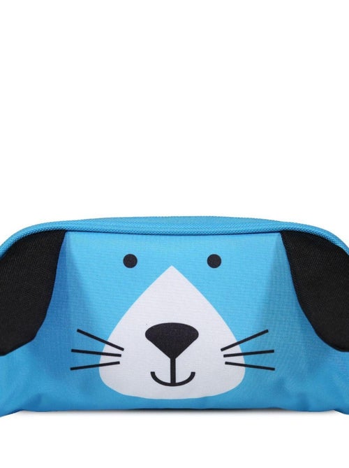 BAGTROTTER Trousse scolaire rectangulaire 3D Chien Kids Bleue - Kiabi