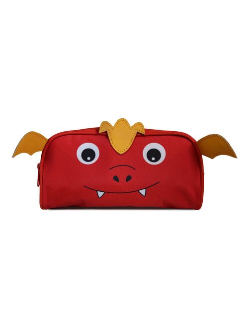BAGTROTTER Trousse scolaire rectangulaire 3D Dragon Kids Rouge - Kiabi