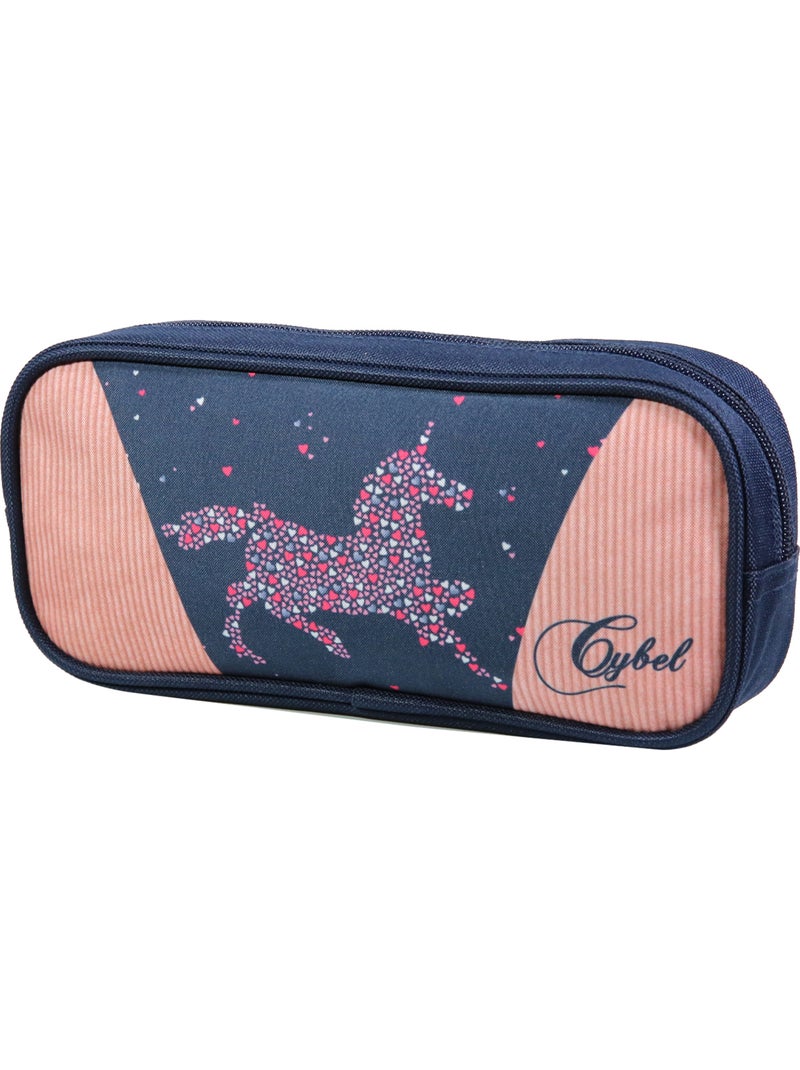 BAGTROTTER Trousse scolaire rectangulaire Cybel Cheval Licorne Bleu Bleu - Kiabi