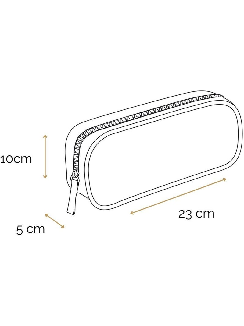 BAGTROTTER Trousse scolaire rectangulaire Cybel Cheval Licorne Bleu Fleurs Bleu - Kiabi