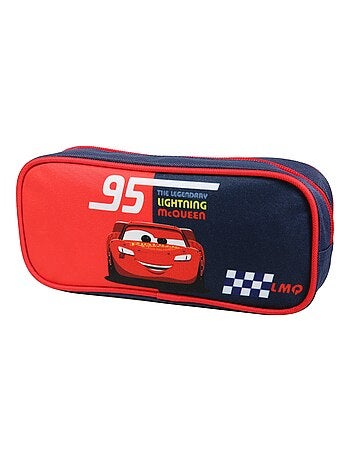 BAGTROTTER Trousse scolaire rectangulaire Disney Cars Rouge et bleu