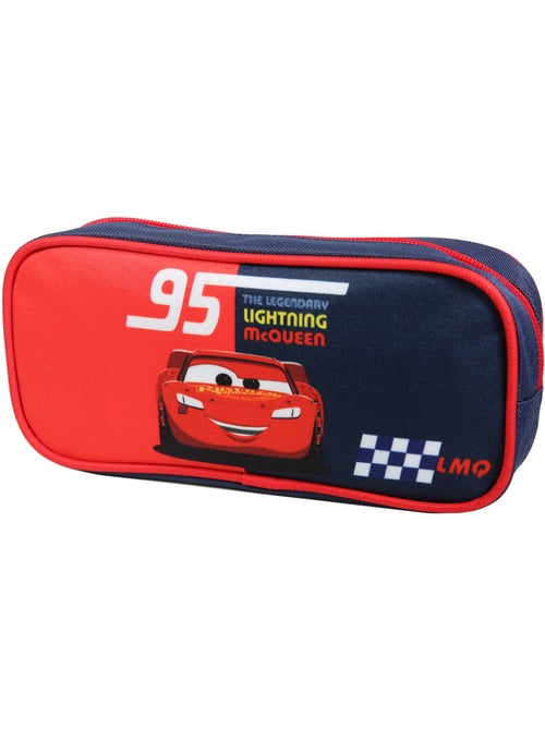 BAGTROTTER Trousse scolaire rectangulaire Disney Cars Rouge et bleu - Kiabi