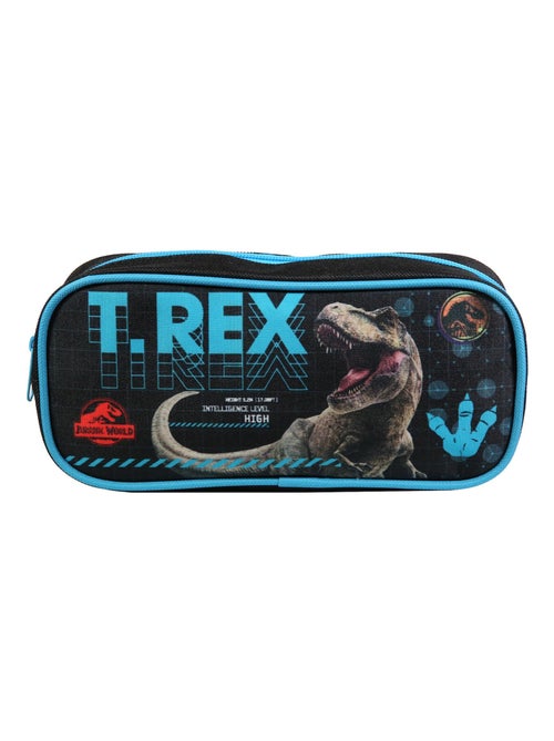 BAGTROTTER Trousse scolaire rectangulaire Jurassic World Noir T-Rex - Kiabi