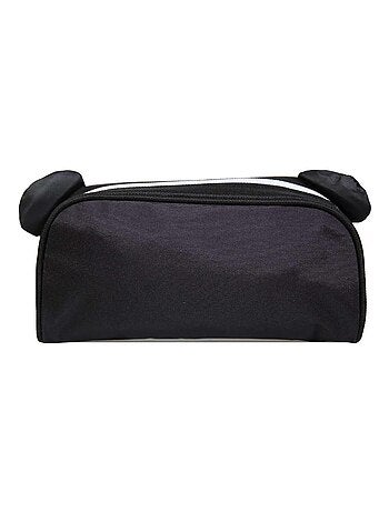 BAGTROTTER Trousse scolaire rectangulaire Kids Noire Panda