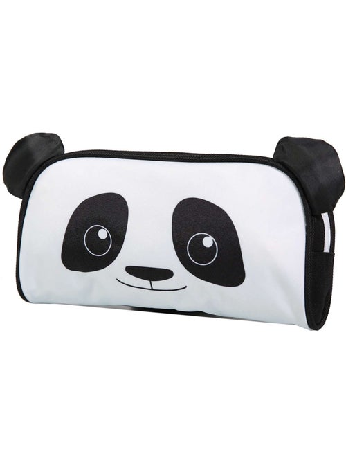 BAGTROTTER Trousse scolaire rectangulaire Kids Noire Panda - Kiabi