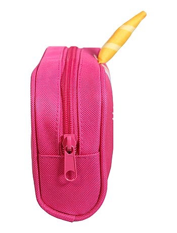 BAGTROTTER Trousse scolaire rectangulaire Kids Rose Licorne