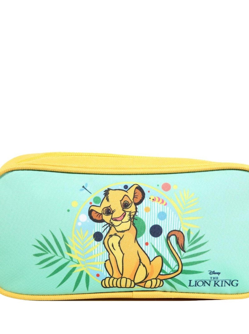 BAGTROTTER Trousse scolaire rectangulaire Le Roi Lion Verte Vert - Kiabi