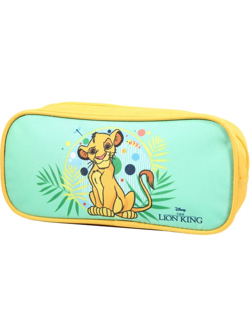 BAGTROTTER Trousse scolaire rectangulaire Le Roi Lion Verte - Kiabi