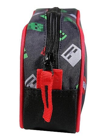 BAGTROTTER Trousse scolaire rectangulaire Minecraft Noir