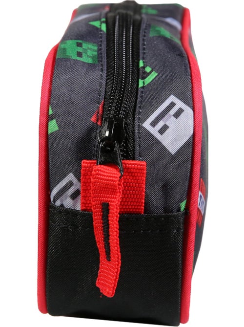 BAGTROTTER  Trousse scolaire rectangulaire Minecraft Noir - Kiabi