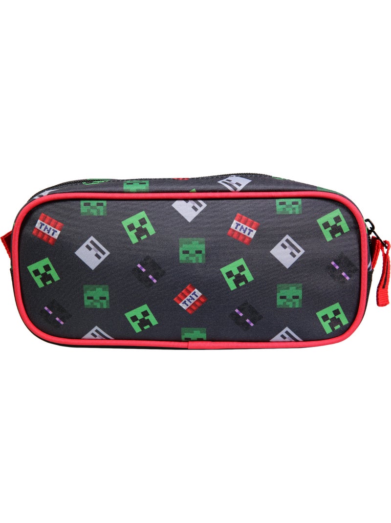 BAGTROTTER  Trousse scolaire rectangulaire Minecraft Noir Noir - Kiabi