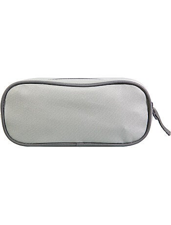 BAGTROTTER Trousse scolaire rectangulaire Offshore Grise Fleurs