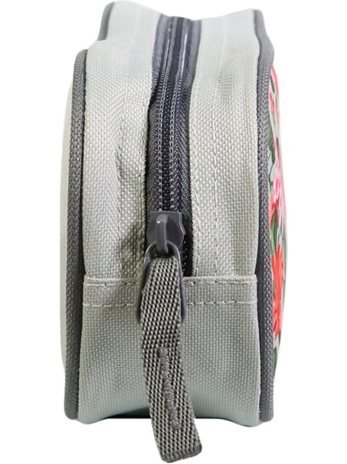 BAGTROTTER Trousse scolaire rectangulaire Offshore Grise Fleurs - Kiabi