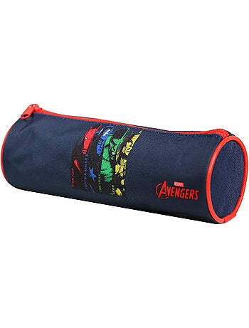 BAGTROTTER Trousse scolaire ronde Avengers Bleue