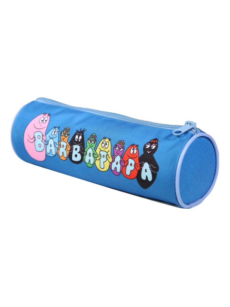 BAGTROTTER Trousse scolaire ronde Barbapapa Bleue Bleu - Kiabi