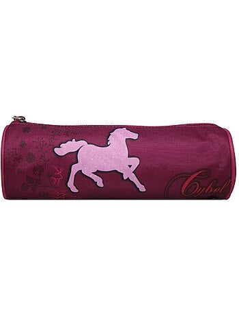 BAGTROTTER Trousse scolaire ronde Cybel Violette et Rose
