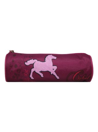 BAGTROTTER Trousse scolaire ronde Cybel Violette et Rose