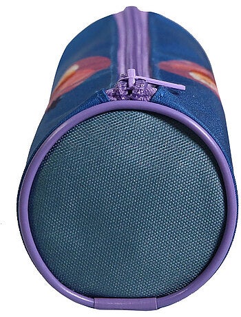 BAGTROTTER Trousse scolaire ronde Disney La Reine des Neiges Frozen Bleue