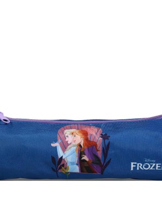 BAGTROTTER Trousse scolaire ronde Disney La Reine des Neiges Frozen Bleue