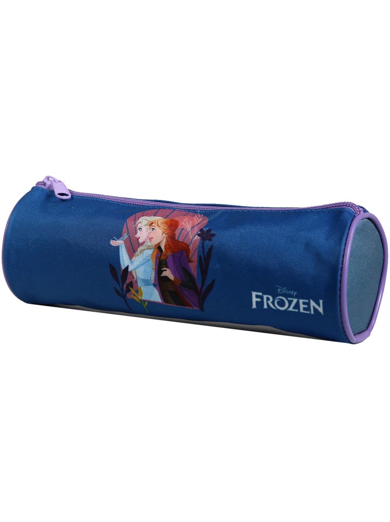 BAGTROTTER Trousse scolaire ronde Disney La Reine des Neiges Frozen Bleue Bleu - Kiabi