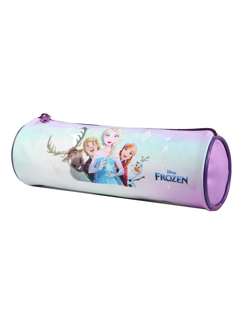 BAGTROTTER Trousse scolaire ronde Disney La Reine des Neiges Frozen Violette Violet - Kiabi