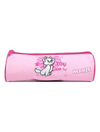 BAGTROTTER Trousse scolaire ronde Disney Marie Les Aristochats Rose