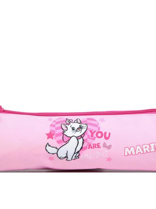 BAGTROTTER Trousse scolaire ronde Disney Marie Les Aristochats Rose - Kiabi