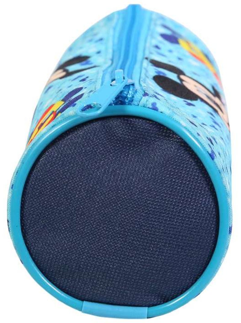 BAGTROTTER Trousse scolaire ronde Disney Mickey Bleue Bleu - Kiabi