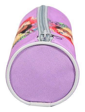 BAGTROTTER Trousse scolaire ronde Disney Princesses Violette