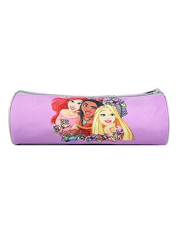 BAGTROTTER Trousse scolaire ronde Disney Princesses Violette